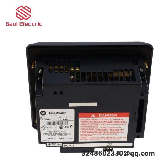 Allen-Bradley 2711-T6C1L1 PanelView 600 Color/Touch RIO/RS-232-Printer, DC Power