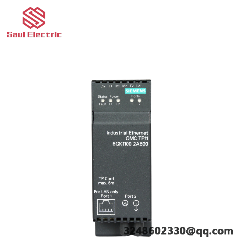 SIEMENS 6GK1 100-2AB00 Optical Media Converter, TP11 Ethernet Module