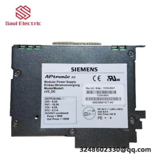 Siemens A5E30947477 - Modular Power Supply, Designed for Industrial Control Solutions