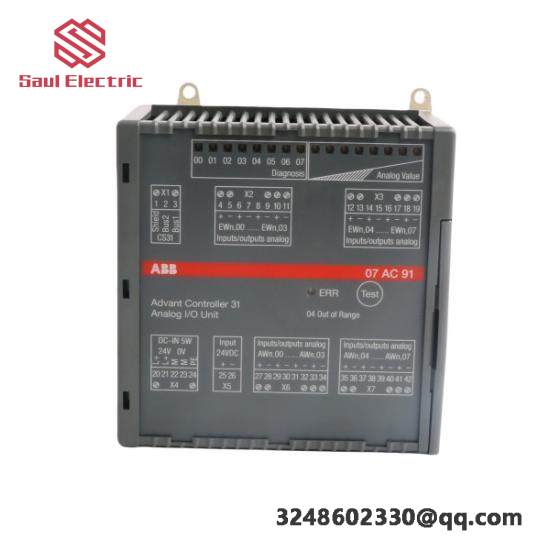 ABB 07AC91 Analog I/O Unit for Industrial Control Systems