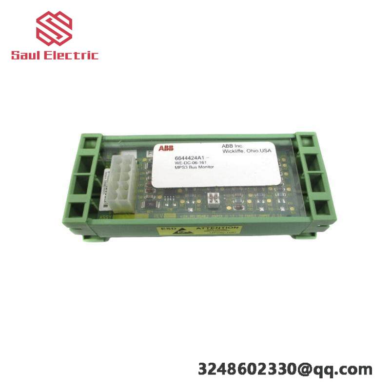 ABB WE-DC-06-161 6644424A1 - Voltage Bus Monitor Assembly, Industrial Control Equipment