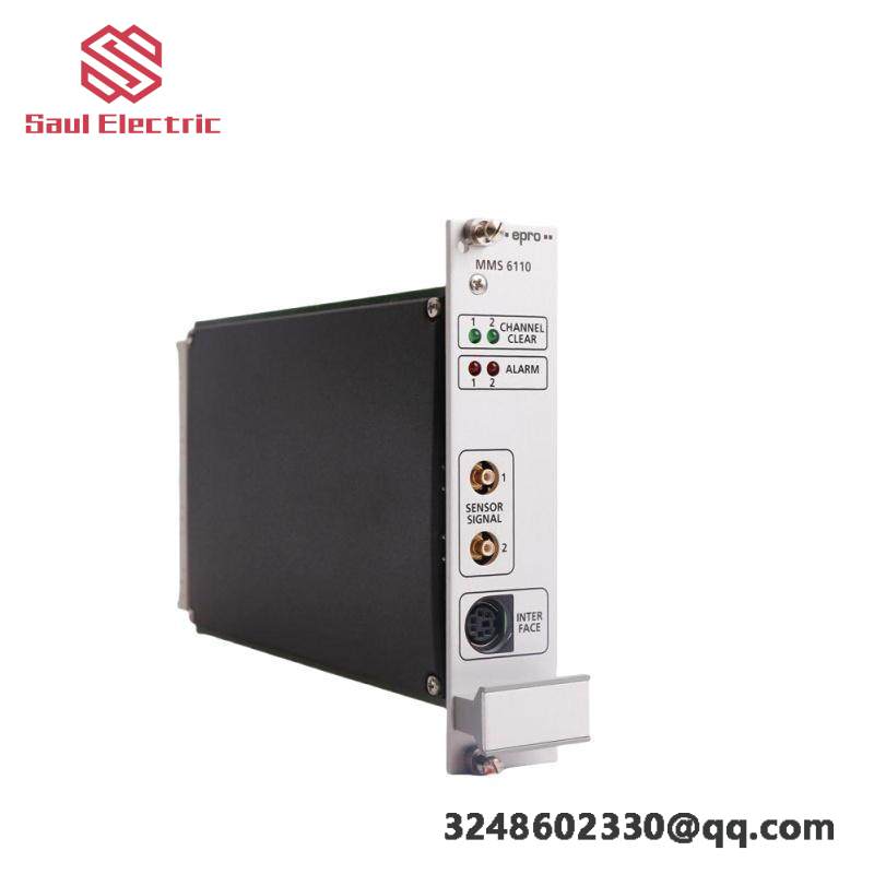 EPRO PLC MMS6110 - Relative Rotor Vibration Monitor, for Industrial Control Solutions