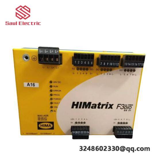 Hima/F3 DIO 8/8 01 | Hiamtrix/F3 DIO 8/8 01 Control Module - Industrial Automation Solutions
