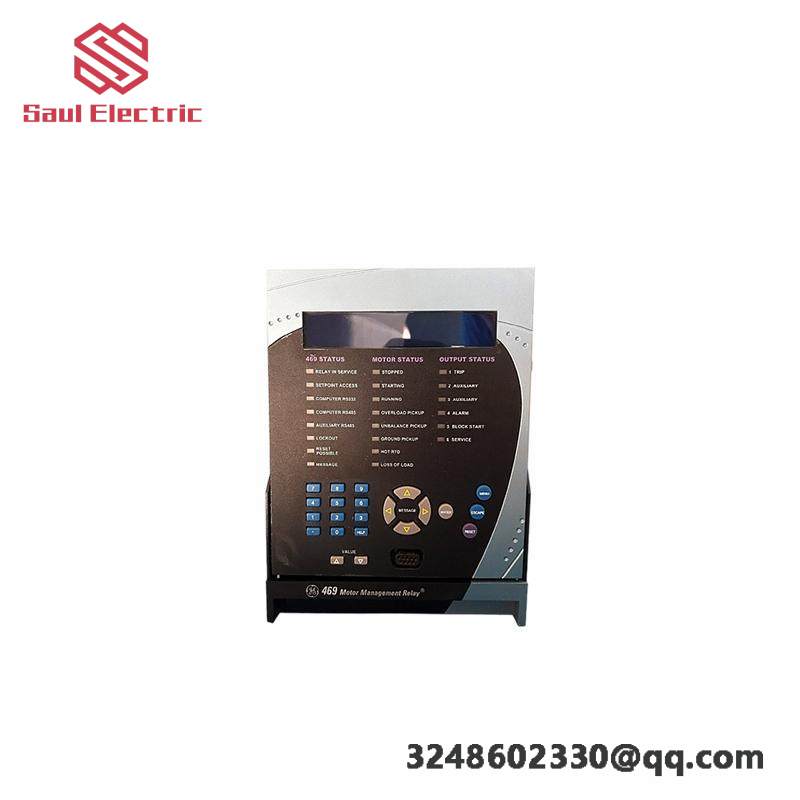 GE Multilin 469-P5-HI-A20-E-H Motor Management Relay, High Performance Protection and Control