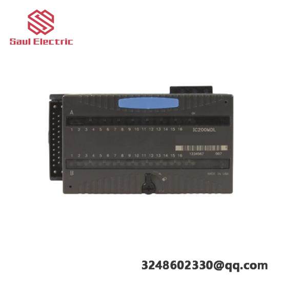 general_electric_ic200mdl643_discrete_input_module.jpg Emerson IC200MDL643 Discrete Input Module - 16 Points Dual Voltage Support (POS/NEG Logic)