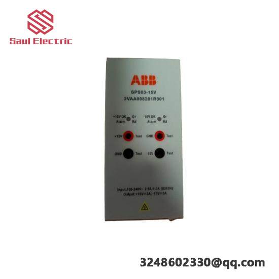 abb_2vaa008281r001_power_supply.jpg ABB SPS03-15V 2VAA008281R001 Power Supply, Reliable and Efficient Industrial Power Module