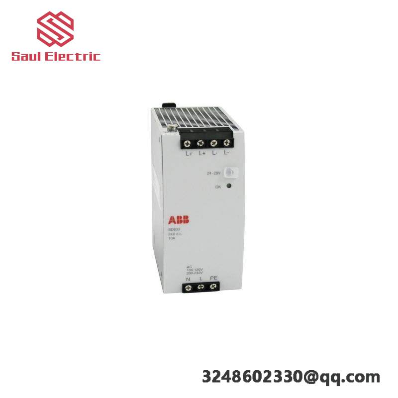 abb_sd833_800xa_series_power_supply.jpeg ABB SD833 3BSC610066R1 Industrial Control Module